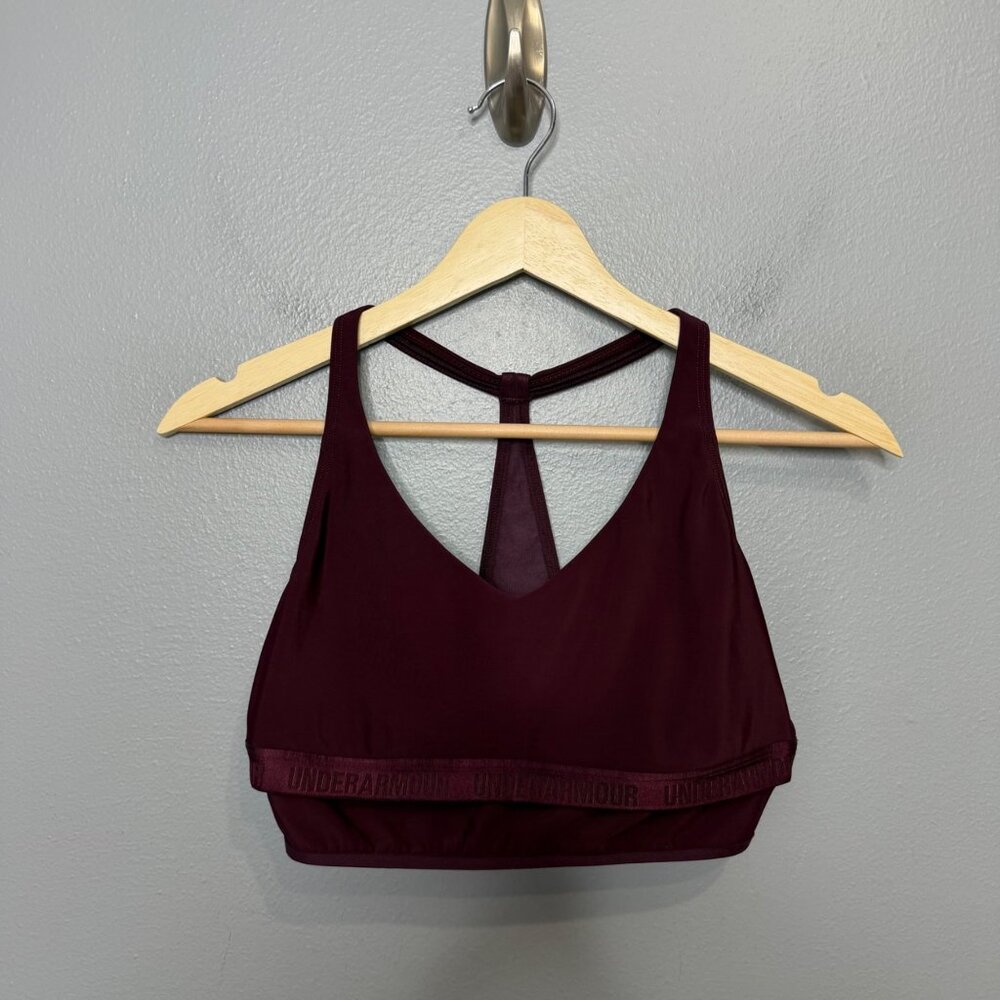 UNDER ARMOUR fitted maroon sports bra size M
